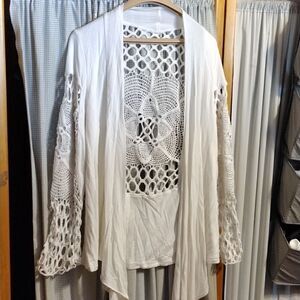 Rayon lace cardigan